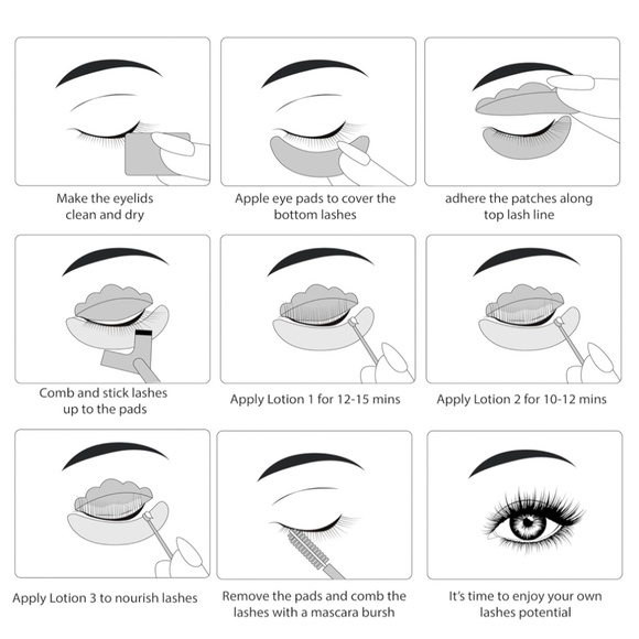 Luxe Cosmetics Lash Lift Kit Complete Set for Eyelash Lifting Long Lasting - Picture 7 of 8